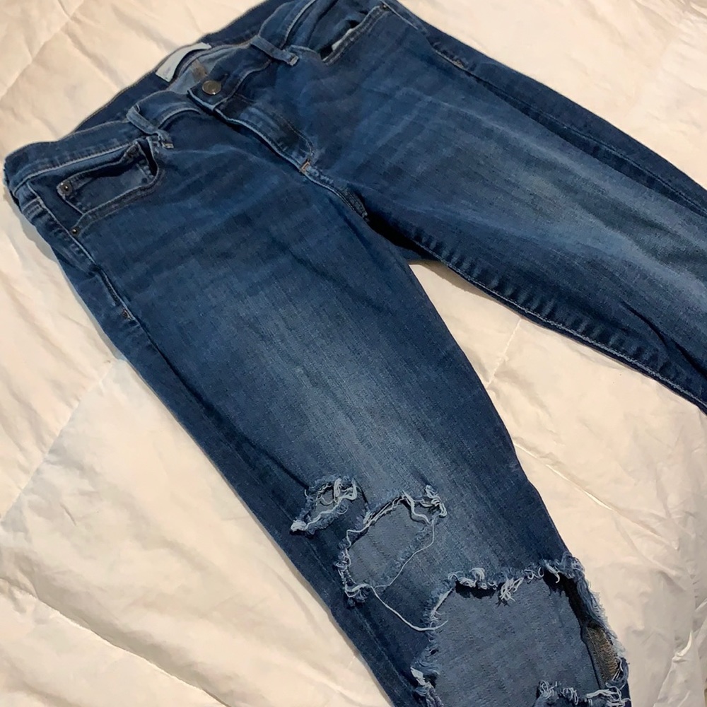 GAP True Skinny Full Rip Jeans